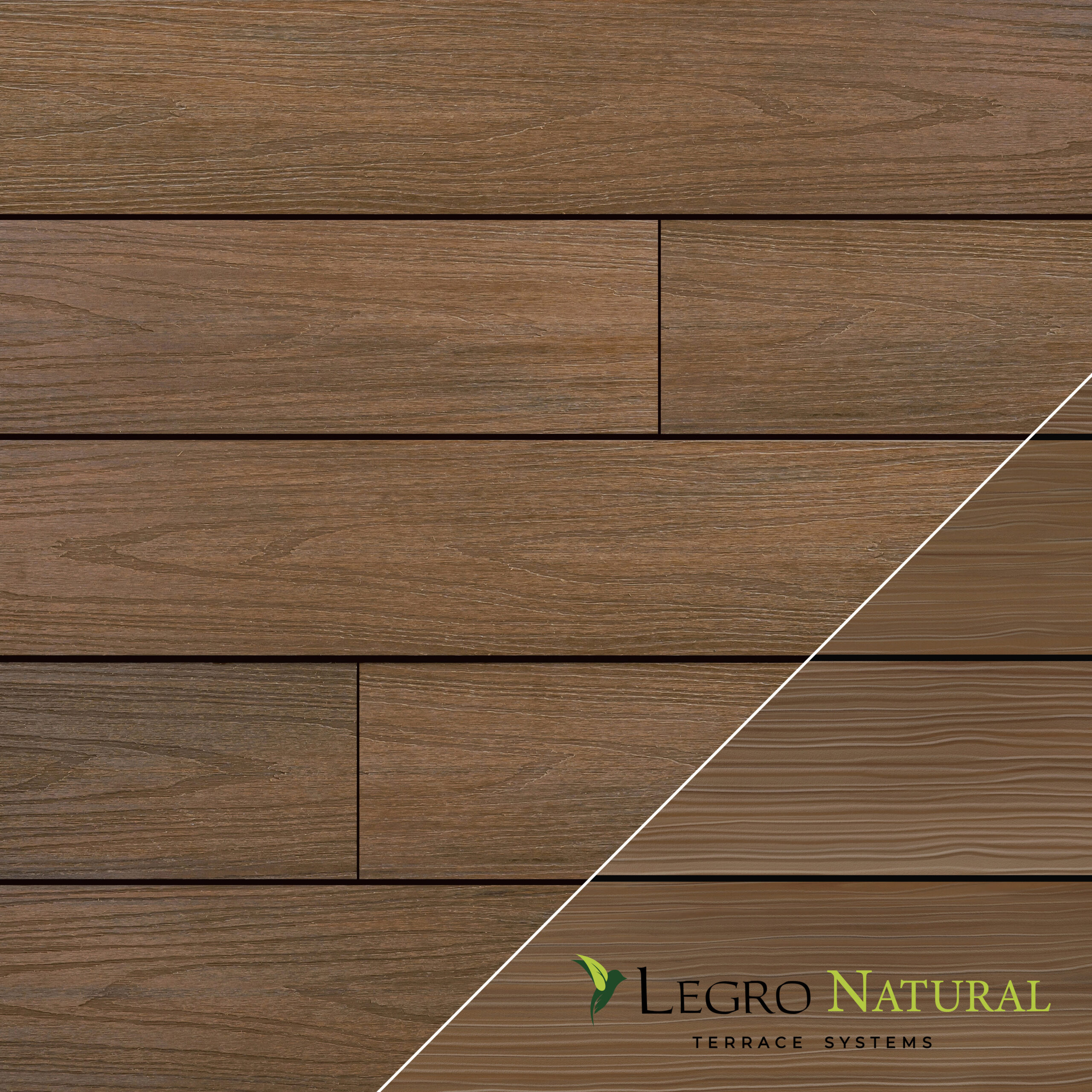 Tablón de terraza Legro Natural DS 14 Teak